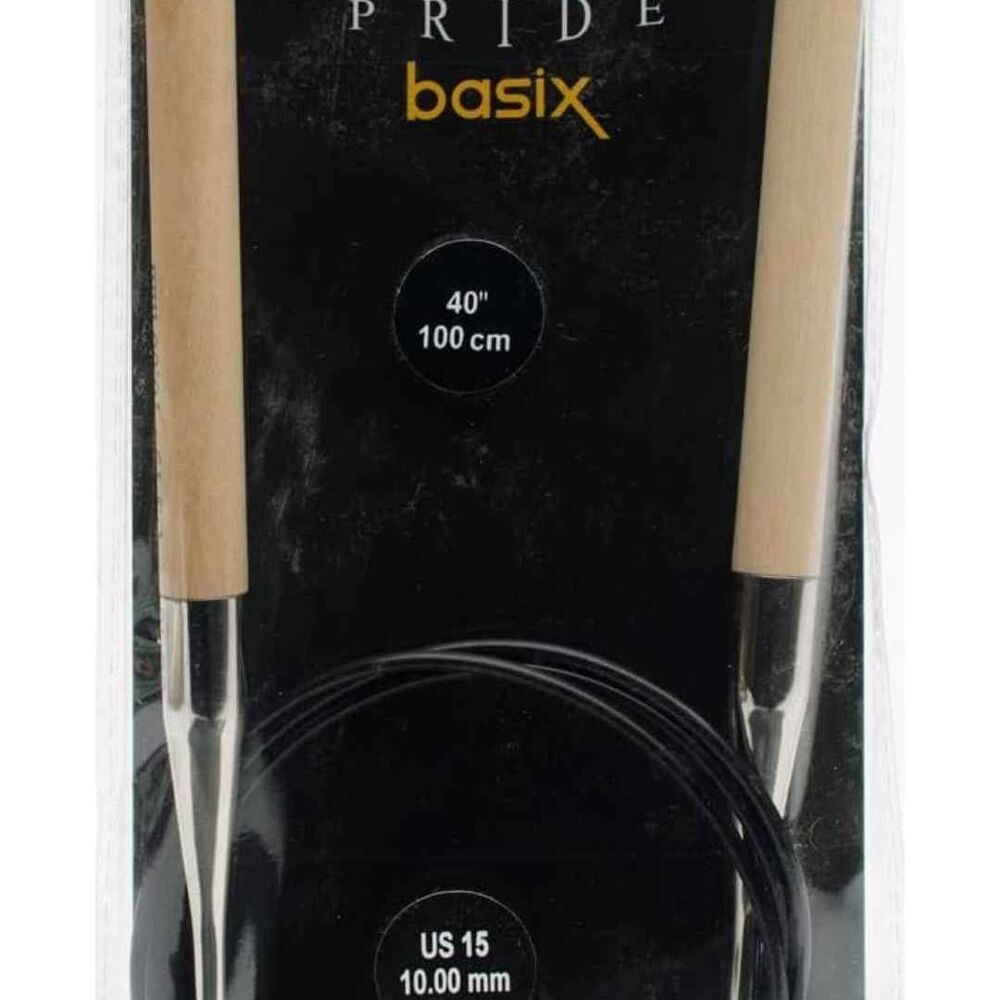 Basix Fixed Circular Needles 40-Size 15/10mm
